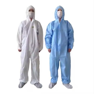 Traje de protección de una sola vez de ropa de abrigo resistente a los aceites químicos Trajes de abrigo de una sola vez de abrigo