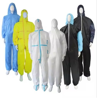 Trajes de protección estándar desechables Trajes de protección desechables Trajes de salto desechables Trajes impermeables